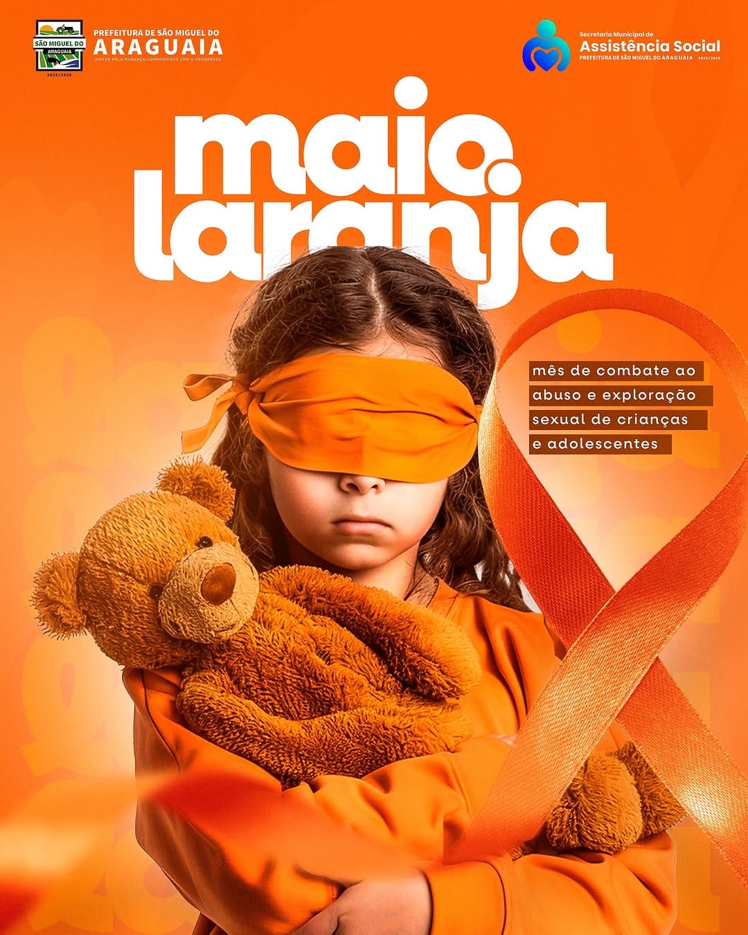 MAIO LARANJA  Dia 18 de maio é o dia nacional de combate ao abuso e à exploração sexual infantil no Brasil. O #maiolaranja é uma inciativa que visa dar visibilidade a este assunto. Precisamos falar sobre esse assunto sempre que pudermos e assim, protegermos nossas crianças!